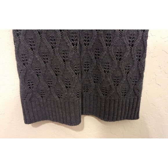 Mary Firenze Italy Women's Sweater Size M Acrylic Wool Slate Blue Cap Sleeve - Picture 8 of 9